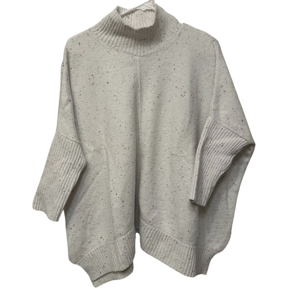 LOFT Flecked Poncho Sweater